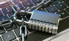 Password. Computer security or safety concept. Laptop keyboard w {{brizy_dc_image_alt entityId=